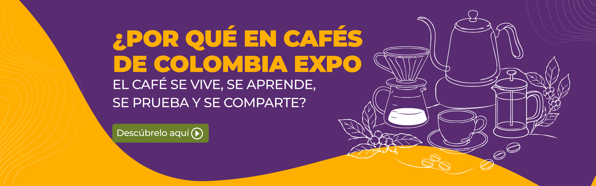 Banner Cafés de Colombia Expo